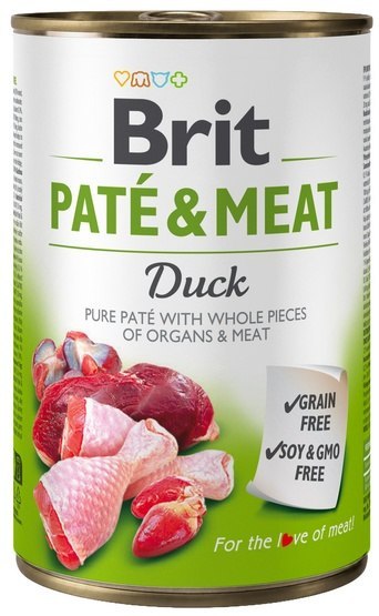 Brit Pate & Meat Dog Duck puszka 400g