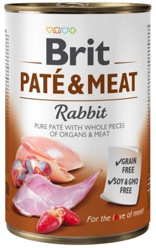 Brit Pate & Meat Dog Rabbit puszka 400g