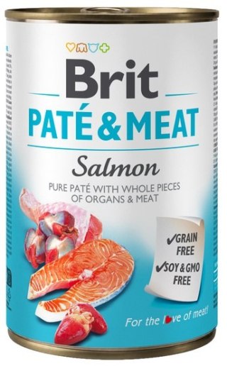Brit Pate & Meat Dog Salmon puszka 400g