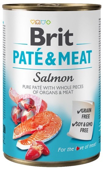 Brit Pate & Meat Dog Salmon puszka 400g