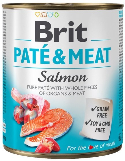Brit Pate & Meat Dog Salmon puszka 800g