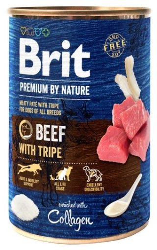 Brit Premium By Nature Beef & Tripe puszka 400g