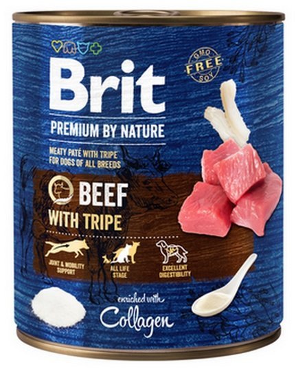 Brit Premium By Nature Beef & Tripe puszka 800g