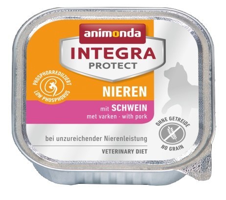 Animonda Integra Protect Renal Nieren dla kota - z wieprzowiną tacka 100g