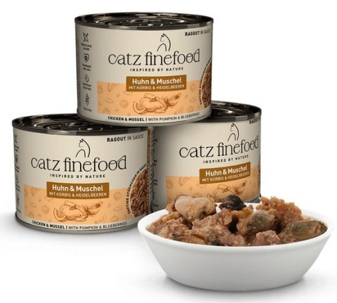 Catz Finefood Ragout in Sauce Kurczak i Omułek (N.613) puszka 190g