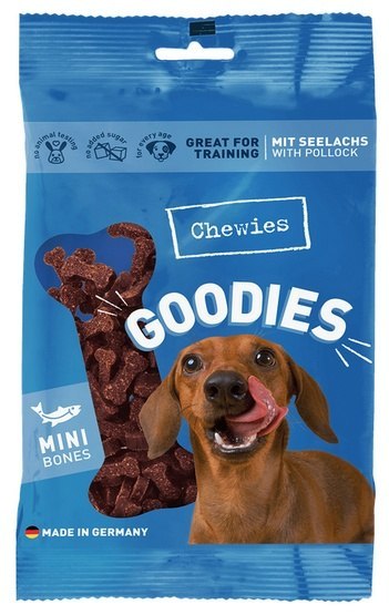Chewies Goodies Trenerki Kosteczki Mini Łosoś 125g
