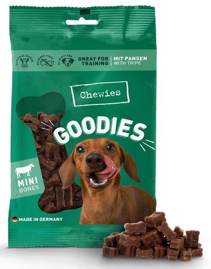 Chewies Goodies Trenerki Kosteczki Mini Żwacz 125g