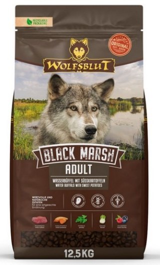 Wolfsblut Dog Black Marsh Adult - bawół i bataty 12,5kg