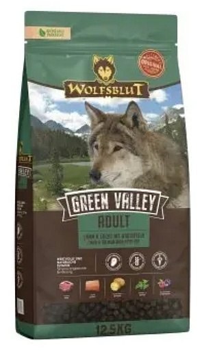 Wolfsblut Dog Green Valley Adult - jagnię, łosoś i ziemniaki 12,5kg