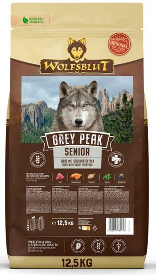 Wolfsblut Dog Grey Peak Senior - koza i bataty 12,5kg