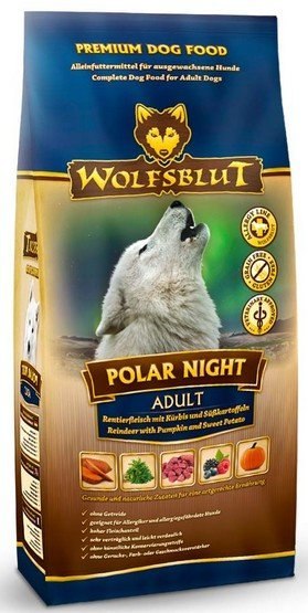 Wolfsblut Dog Polar Night Adult - renifer, dynia i bataty 12,5kg