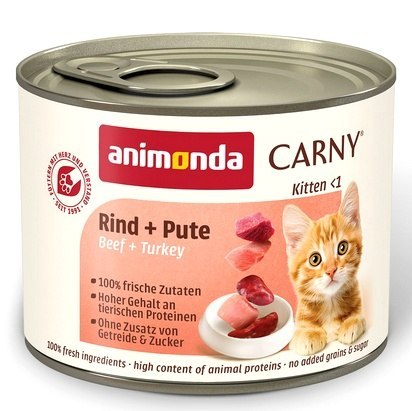 Animonda Carny Kitten Wołowina + Indyk puszka 200g