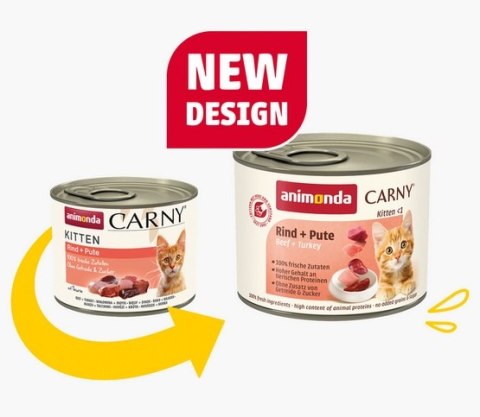 Animonda Carny Kitten Wołowina + Indyk puszka 200g