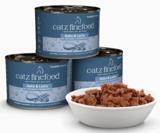 Catz Finefood Classic Senior Kurczak i łosoś (Senior N.05) puszka 200g