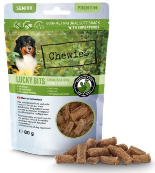 Chewies Lucky Bits Trenerki Senior Królik & kurczak 80g