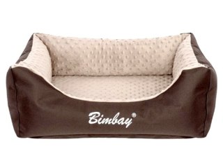 Bimbay Pokrowiec do kanapy Minky r.4 - 125x90cm brąz-beż