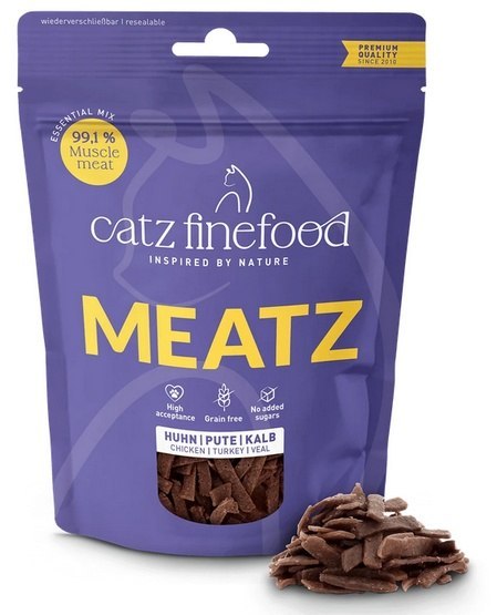 Catz Finefood Meatz Essential Mix - kurczak, indyk, cielęcina 45g