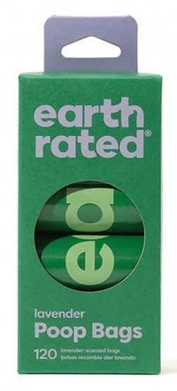 Earth Rated Woreczki ekologiczne do zbierania psich odchodów 8x15szt lawendowe