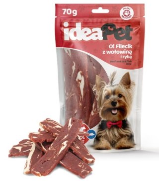 IdeaPet O! Fileciki z wołowiną i rybą 70g