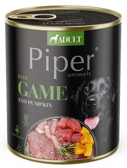 Piper Pies Dziczyzna i dynia puszka 800g