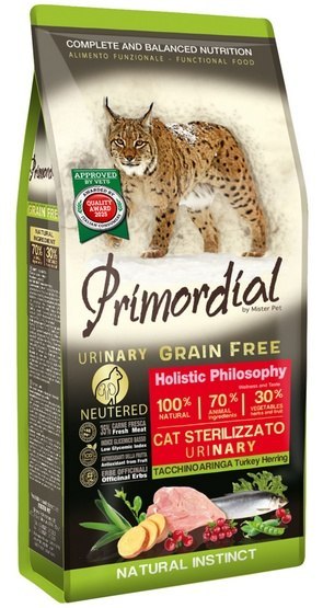 Primordial Cat Grain Free Urinary Turkey & Herring - indyk & śledź 2kg
