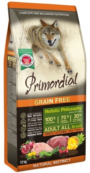 Primordial Dog Grain Free Adult Deer & Turkey - jeleń & indyk 12kg
