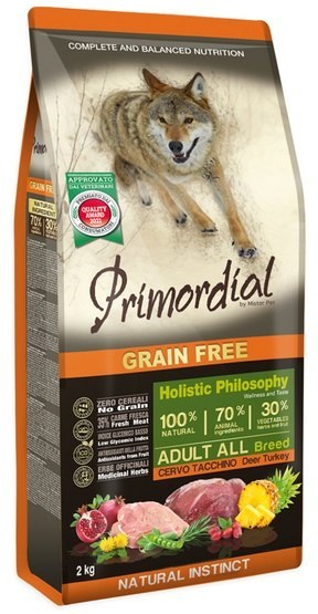 Primordial Dog Grain Free Adult Deer & Turkey - jeleń & indyk 2kg