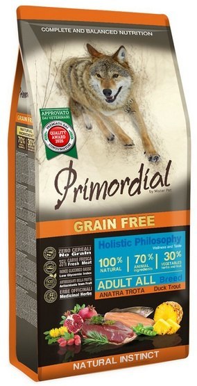 Primordial Dog Grain Free Adult Duck & Trout - kaczka & pstrąg 12kg