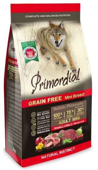 Primordial Dog Grain Free Mini Adult Wild Boar & Lamb - dzik & jagnięcina 2kg