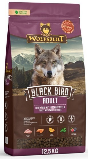 Wolfsblut Dog Black Bird Adult - indyk i bataty 12,5kg