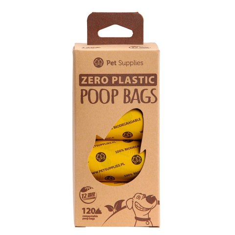 Toby's Choice BIOdegradowalne kompostowalne woreczki na psie odchody 120szt