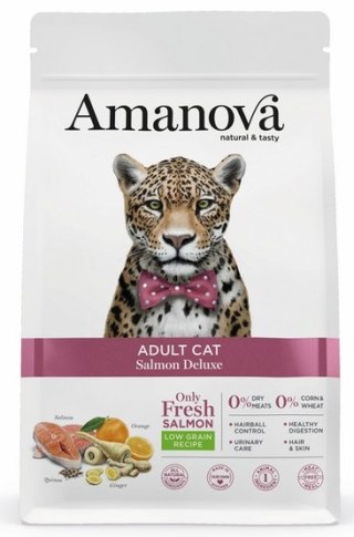 Amanova Cat Adult Salmon Deluxe - łosoś 1,5kg [termin ważności: 05,12,2026]