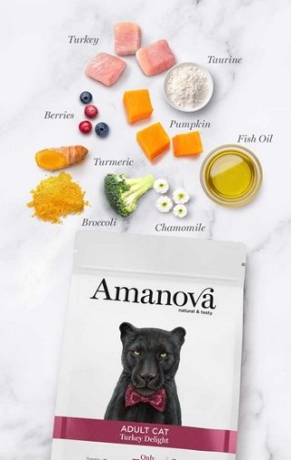 Amanova Cat Adult Turkey Delight - indyk 1,5kg