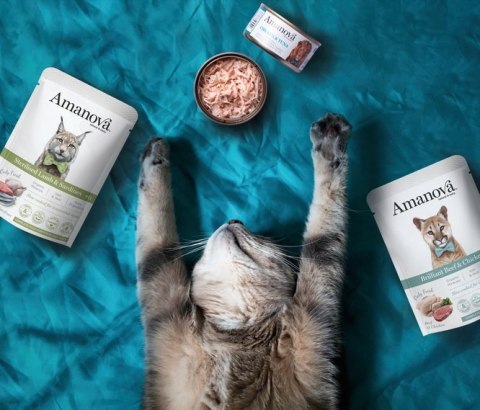 Amanova Cat Sterilised Lamb & Sardines - jagnięcina i sardynki saszetka 85g [P13]