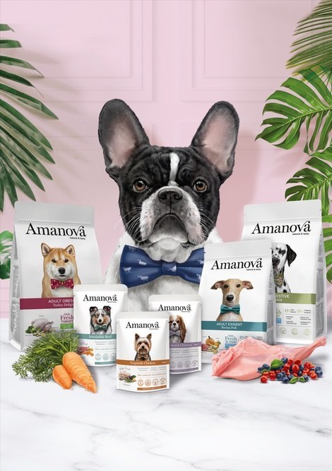 Amanova Dog Adult Brilliant Beef & Chicken - wołowina i kurczak saszetka 300g [P01]