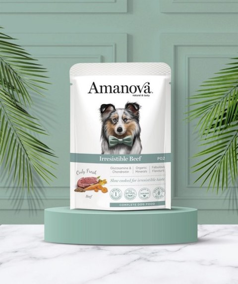 Amanova Dog Adult Irresistible Beef - wołowina saszetka 300g [P02]