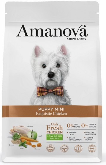 Amanova Dog Puppy Mini Exquisite Chicken - kurczak 2kg