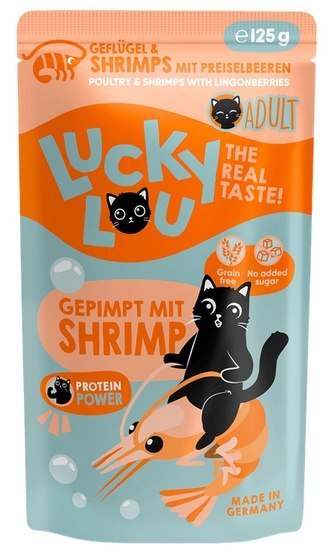 Lucky Lou Lifestage Adult Drób i krewetki saszetka 125g