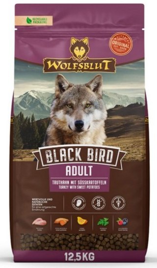 Wolfsblut Dog Black Bird Adult Large - indyk i bataty 12,5kg