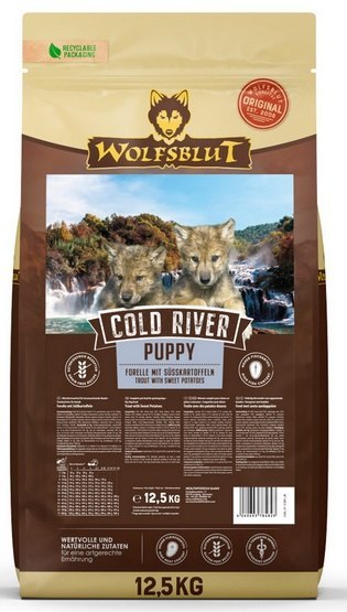 Wolfsblut Dog Cold River Puppy - pstrąg i bataty 12,5kg