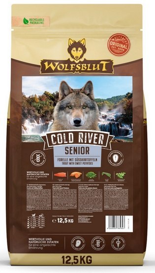 Wolfsblut Dog Cold River Senior - pstrąg i bataty 12,5kg