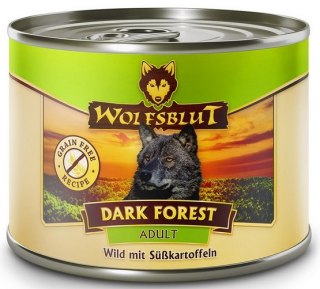 Wolfsblut Dog Dark Forest Adult - dziczyzna i bataty puszka 200g