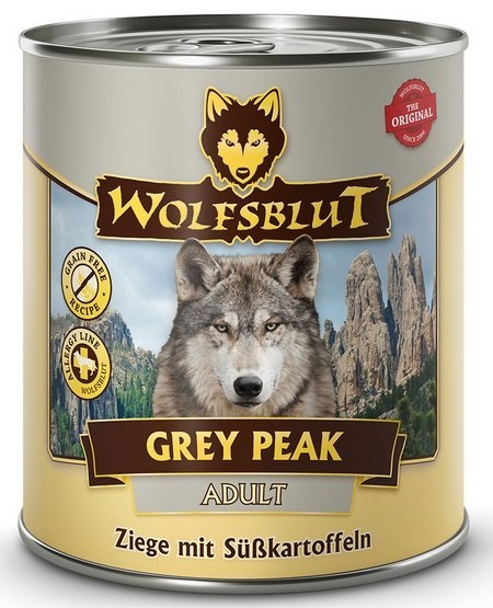 Wolfsblut Dog Grey Peak Adult - koza i bataty puszka 800g