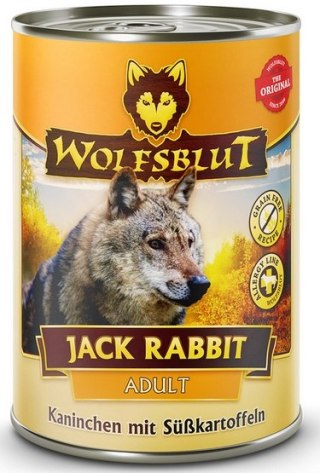 Wolfsblut Dog Jack Rabbit Adult - królik i bataty puszka 395g