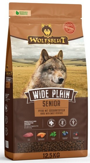 Wolfsblut Dog Wide Plain Senior - konina i bataty 12,5kg