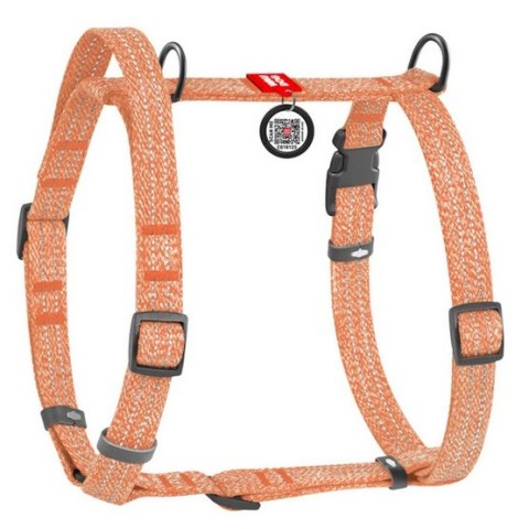 Collar WauDog Re-Cotton Szelki z rączką z regenerowanej bawełny anatomiczne w kształcie litery H, odblaskowe z QR-paszportem, pl