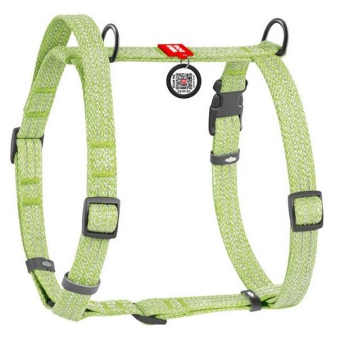 Collar WauDog Re-Cotton Szelki z rączką z regenerowanej bawełny anatomiczne w kształcie litery H, odblaskowe z QR-paszportem, pl