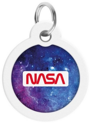 Collar WauDog Smart ID Zawieszka z QR-paszportem okrągła 3cm NASA21