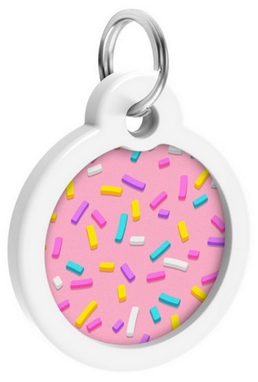 Collar WauDog Smart ID Zawieszka z QR-paszportem okrągła 3cm marshmellow