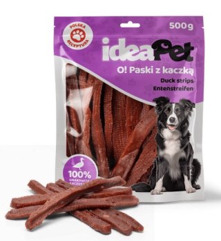 IdeaPet Paski z kaczką 500g
